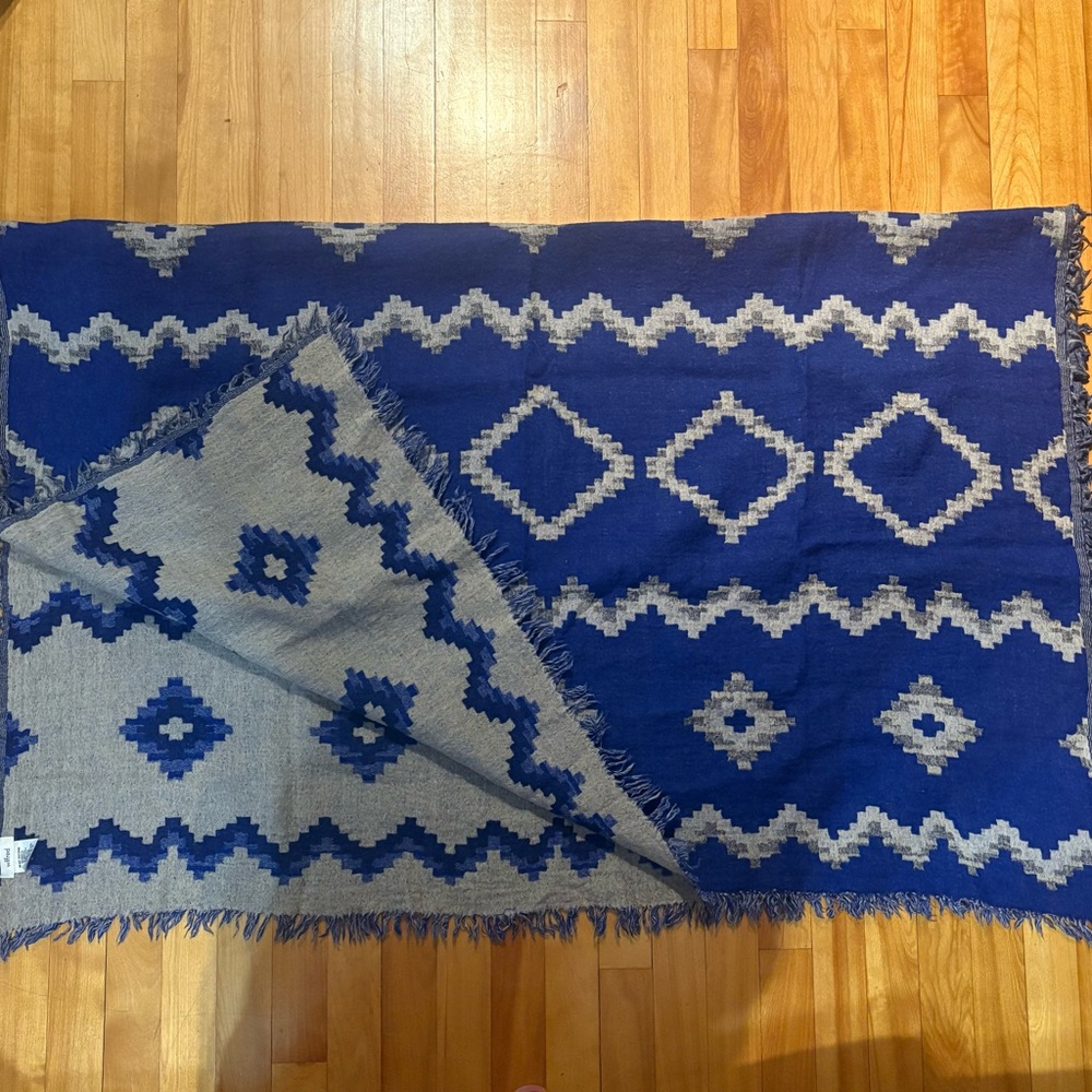 Wilfred mosaic blanket scarf merino wool